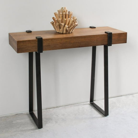 International Caravan Hamburg Contemporary Contemporary MDF/Metal Console Table
