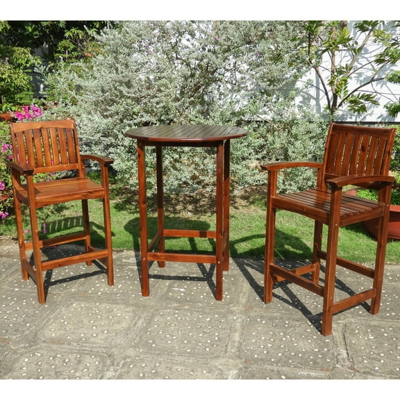 Highland 3-Piece Bar-Height Bistro Set