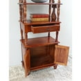 thumbnail image 1 of International Caravan Carved Wood 1 Drawer/2 Door Bookshelf, 1 of 2