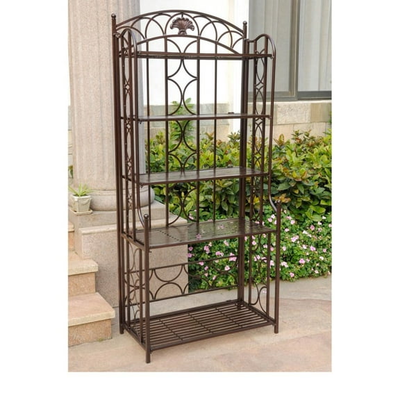 International Caravan Iron 5-Tier Bakers Rack