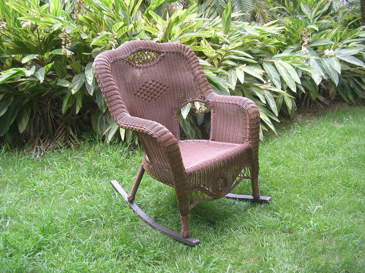 International Caravan Maui Resin Wicker Outdoor Rocking Chair - image 1 of 6