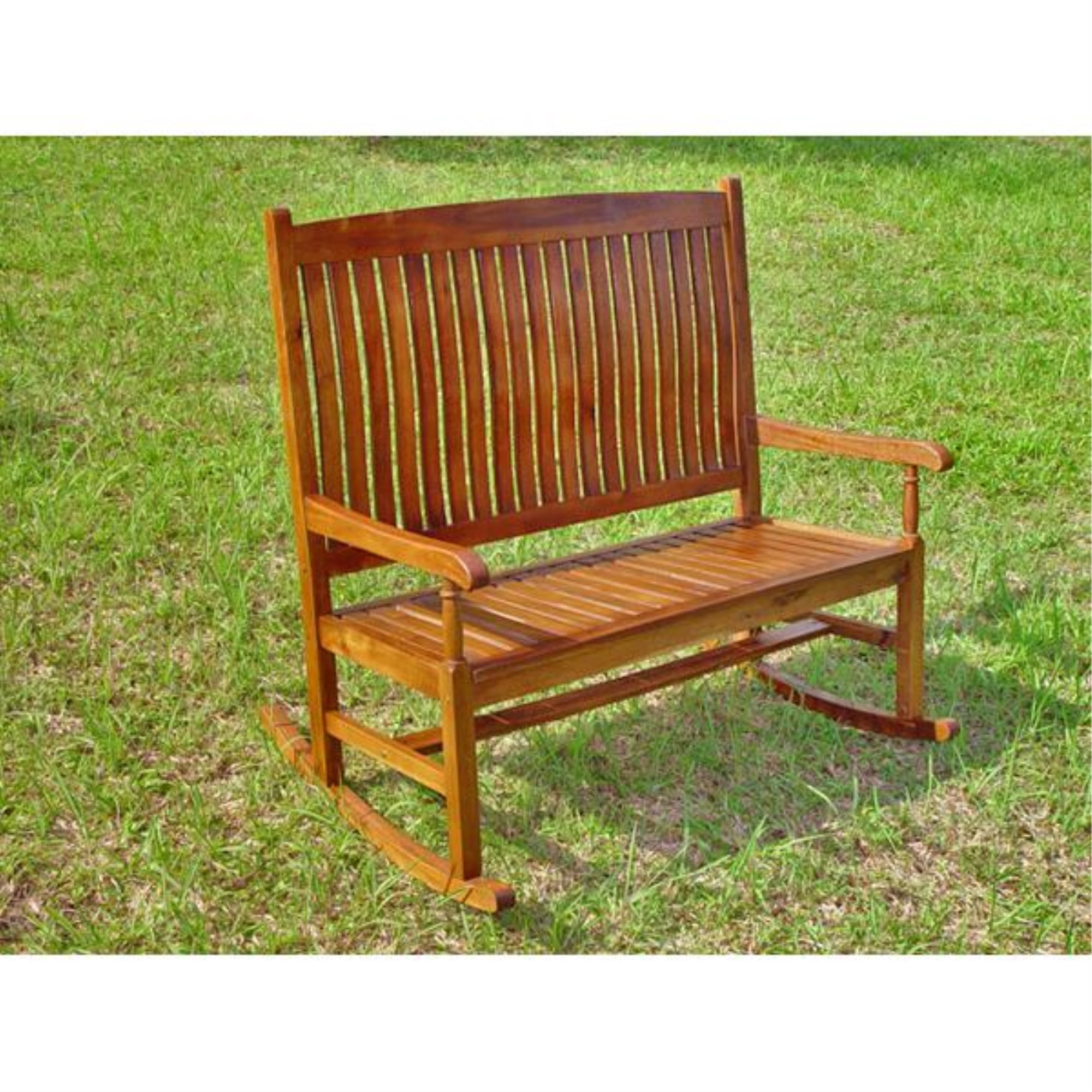 Cabin Rocker International Caravan Outdoor Double Porch Rocker, 44.5