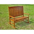 thumbnail image 1 of International Caravan Outdoor Traditional Double Porch Rocker, Brown, 1 of 2
