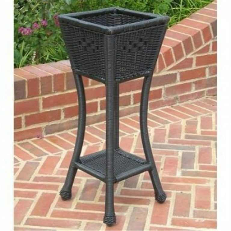International Caravan PVC Resin Square Two-Tier Plant Stand International Caravan PVC Resin Square Two-Tier Plant Stand