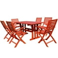thumbnail image 1 of International Carvan Royal Fiji 7 Piece Patio Arm Dining Set in Red, 1 of 2