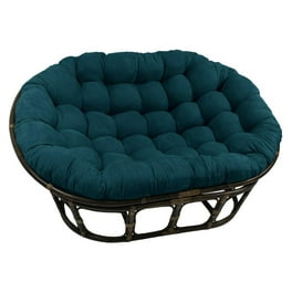 International Caravan Rattan Double Papasan Chair with Microsuede Cushion Walmart
