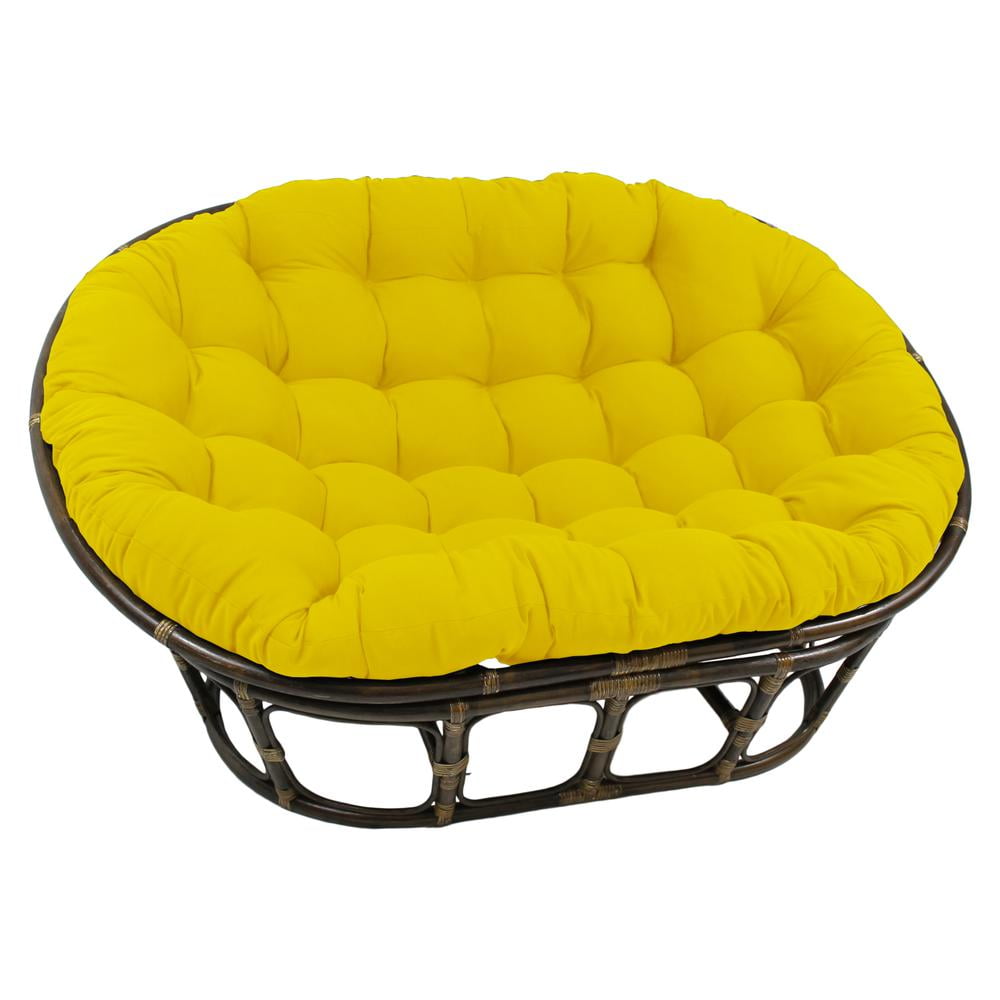 International Caravan Rattan Double Papasan Chair with Twill Cushion Walmart