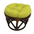 thumbnail image 1 of International Caravan Rattan Footstool with Twill Cushion, 1 of 5