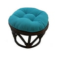 thumbnail image 1 of International Caravan Rattan Footstool with Twill Cushion, 1 of 5