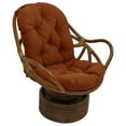 thumbnail image 1 of International Caravan Rattan Swivel Rocker with Outdoor Fabric Cushion, Cinnamon, 1 of 5