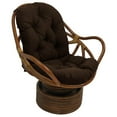 thumbnail image 1 of International Caravan Rattan Swivel Rocker with Outdoor Fabric Cushion, Cocoa, 1 of 5