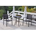 thumbnail image 1 of International Caravan 3 Piece Patio Bistro Set in Chocolate, 1 of 3