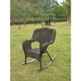 thumbnail image 1 of International Caravan Resin Wicker Camel Back Rocking Chairs (Set of Two), 1 of 7