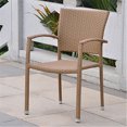 thumbnail image 1 of Barcelona Resin Wicker Square Back Dining Chair, 1 of 3