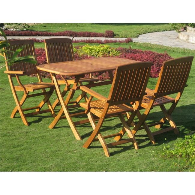 International Caravan Caceres Royl Tahiti 5-Piece Patio Set International Caravan Caceres Royl Tahiti 5-Piece Patio Set
