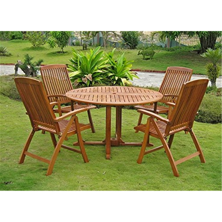 International Caravan Turuel Royal Tahiti Round Dining Set International Caravan Turuel Royal Tahiti Round Dining Set