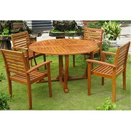 International Caravan Turuel Royal Tahiti Round Dining Set International Caravan Turuel Royal Tahiti Round Dining Set