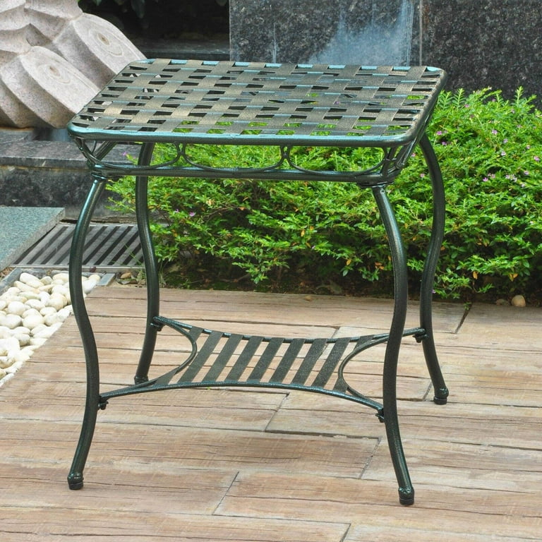 International Caravan Santa Fe Iron Nailhead Side Table International Caravan Santa Fe Iron Nailhead Side Table