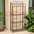 thumbnail image 1 of International Caravan Santa Fe Nailhead 4-Tier Bakers Rack, 1 of 2