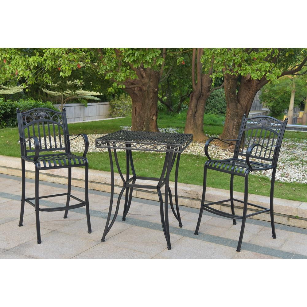 International Caravan Terrassa Set of 3 Bar Height Table Group International Caravan Terrassa Set of 3 Bar Height Table Group