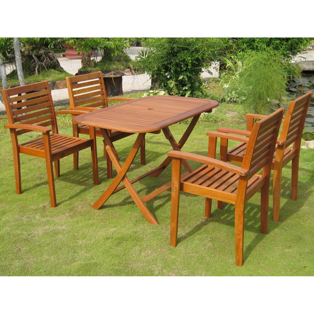 International Caravan Seva Royal Tahiti 5-Piece Patio Group International Caravan Seva Royal Tahiti 5-Piece Patio Group
