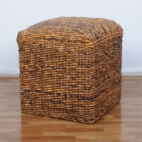 International Caravan Square Twisted Arizona Ottoman