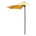 thumbnail image 1 of International Caravan St. Kitts 9' Half Patio Umbrella in Lemon Yellow, 1 of 2