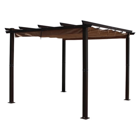 International Caravan 3 Meter Aluminum Framed Pergola, Khaki