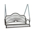 thumbnail image 1 of International Caravan Sun Ray Iron Patio Porch Swing in Bronze, 1 of 3