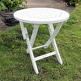 thumbnail image 1 of International Caravan Acacia Round Folding Table, 1 of 2