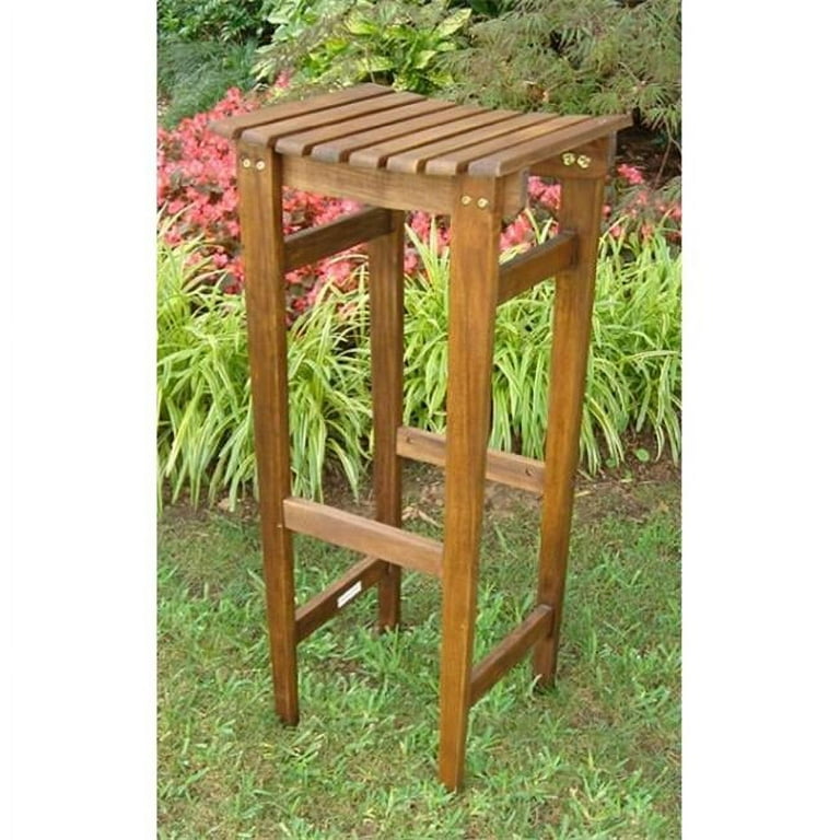 International Caravan Backless Bar Stool International Caravan Backless Bar Stool