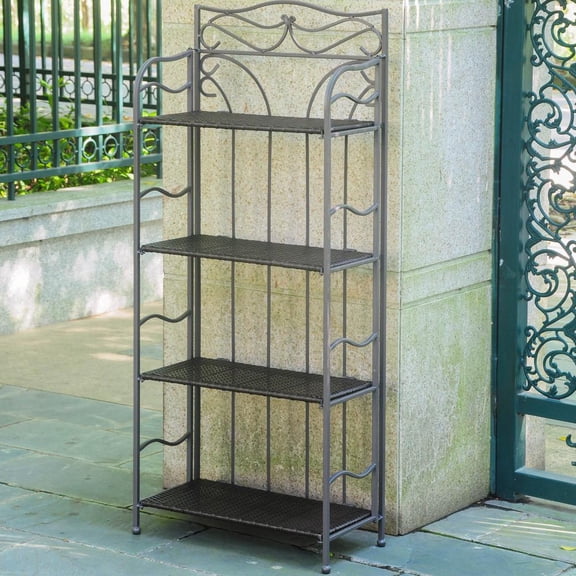 International Caravan Valencia 4-Tier 24" Wide Plant Stand