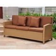 thumbnail image 1 of International Caravan Valencia All-Weather Wicker Outdoor Contemporary Sofa with Cushions, 1 of 3