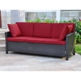 thumbnail image 1 of International Caravan Valencia All-Weather Wicker Outdoor Contemporary Sofa with Cushions, 1 of 3