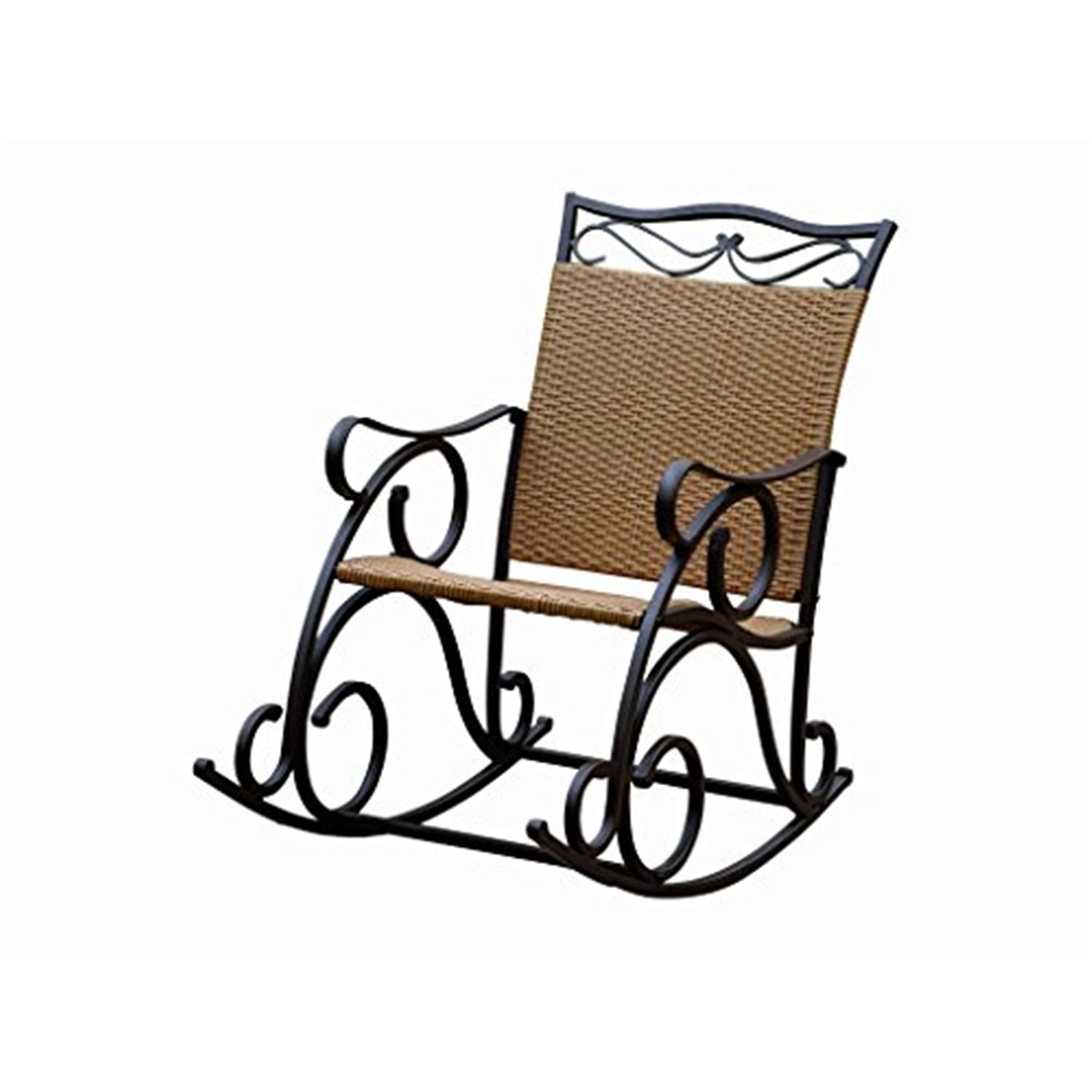 International Caravan Valencia Resin Wicker/Steel Rocker International Caravan Valencia Resin Wicker/Steel Rocker