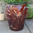 thumbnail image 1 of International Caravan Wild Elephant Drum Ceramic Garden Stool, 1 of 2