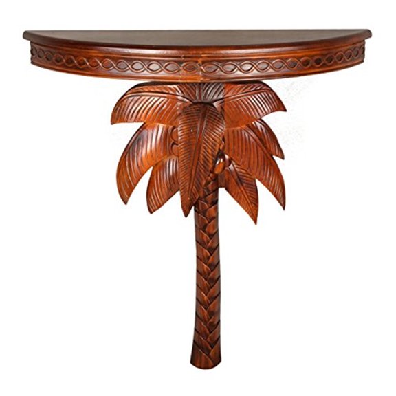 Windsor Carved Palm Tree Wall Table