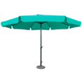 thumbnail image 1 of Outdoor 12 Foot Aluminum Umbrella With Flaps - Aqua Blue, 1 of 9