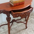 thumbnail image 1 of International Caravan Windsor Half Moon Wall Table in Walnut, 1 of 2