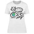 thumbnail image 1 of International Cat Day Line Art T-Shirt Women -Image by Shutterstock, Female XX-Large, 1 of 2