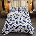 International Chess Comforter Set Full Size,Chess Board Game Bedding