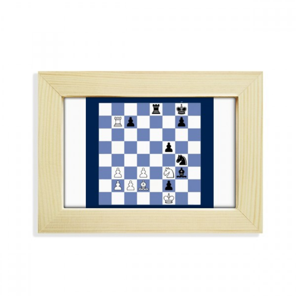 International Chess Composition Tactic Desktop Decorate Photo Frame Picture Art Painting 5x7 inch