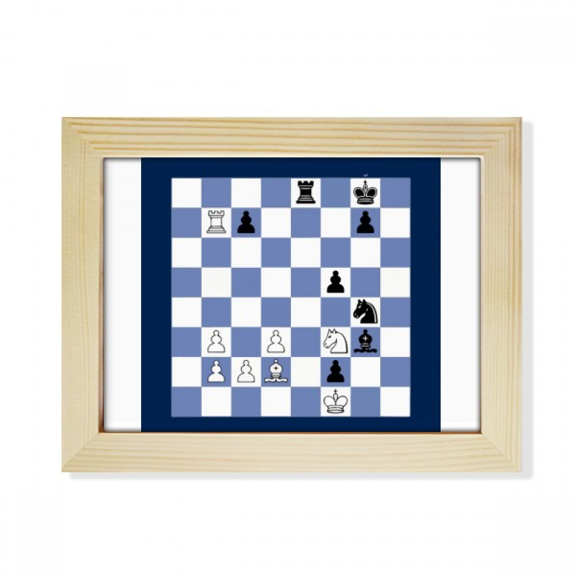 International Chess Composition Tactic Desktop Photo Frame Picture Art Decoration Painting 6x8 inch