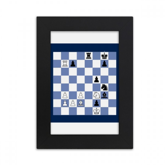International Chess Composition Tactic Desktop Photo Frame Picture Display Art Painting Exhibit