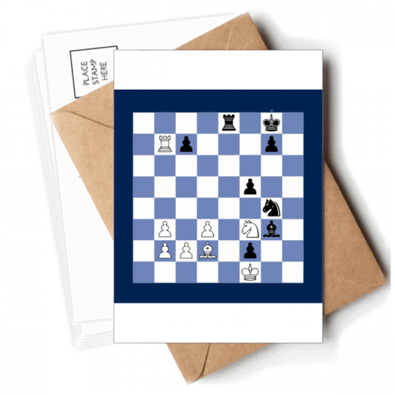 International Chess Composition Tactic Postcards Envelopes Blank Note Cards Mailing