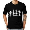 thumbnail image 1 of International Chess Men’s Short Sleeve Graphic T-Shirt Crewneck Print Casual Tee Tops, 1 of 4