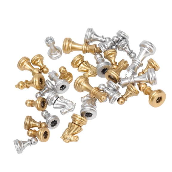 International Chess Set, PS Slippy  Tournament Chess Set Electroplating Hot Stamping Gold Silver With Plastic Film Chess Board For Enjoy Playing Chess