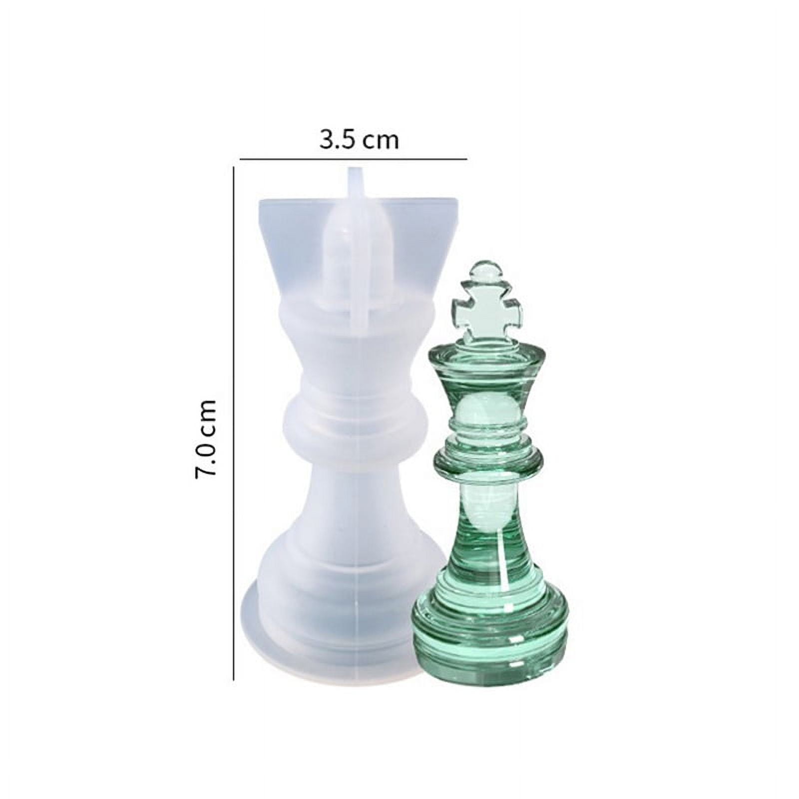 International Chess Shape Silicone Mold DIY Clay Epoxy Resin Mold