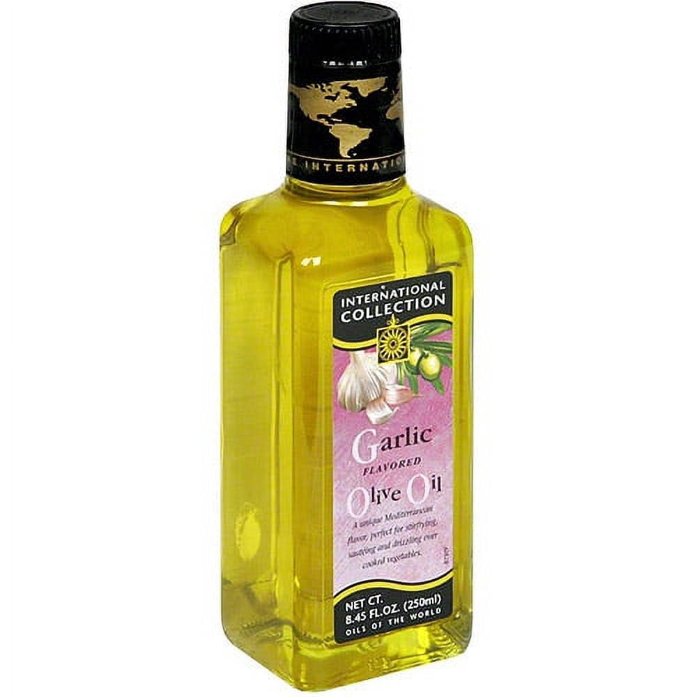International Collection Olive Garlic Flavored Oil, 8.45 oz (Pack of 6 ...