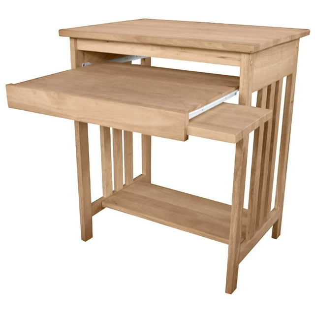 International Concepts 1-Shelf Mission Computer Stand, Unfinished ...